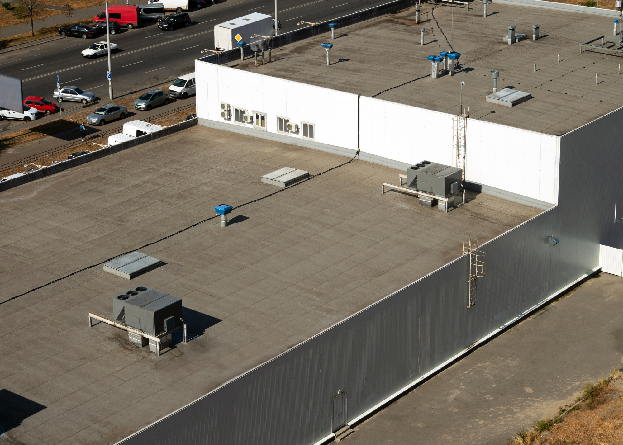 Flat commercial roofing in Orange County