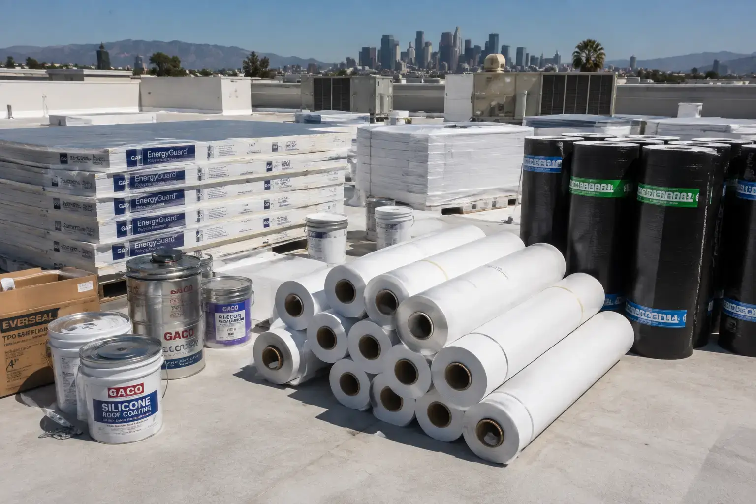 EPDM rubber roofing materials Orange County
